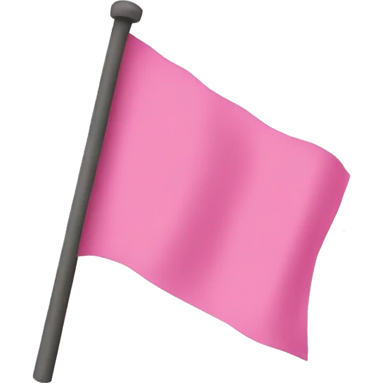 Pink flag emoji
