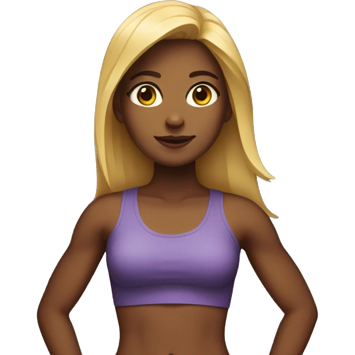 Girl with abs emoji