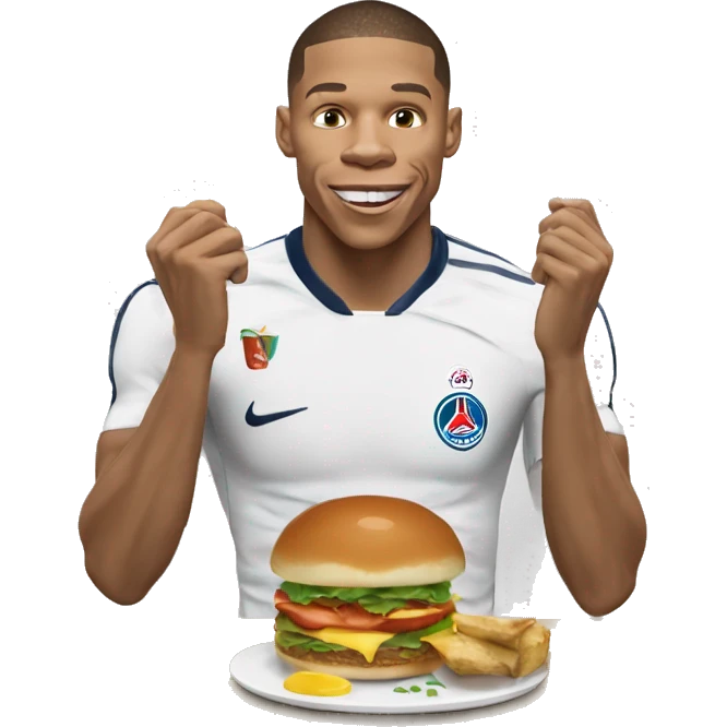 Mbappé entrain de manger une noisette emoji