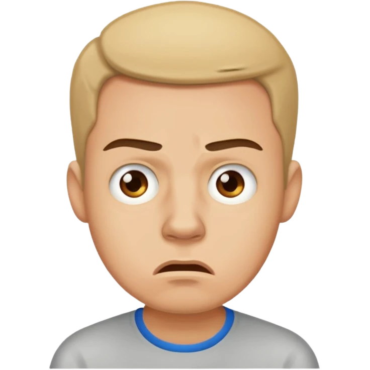 annoyed man said not emoji