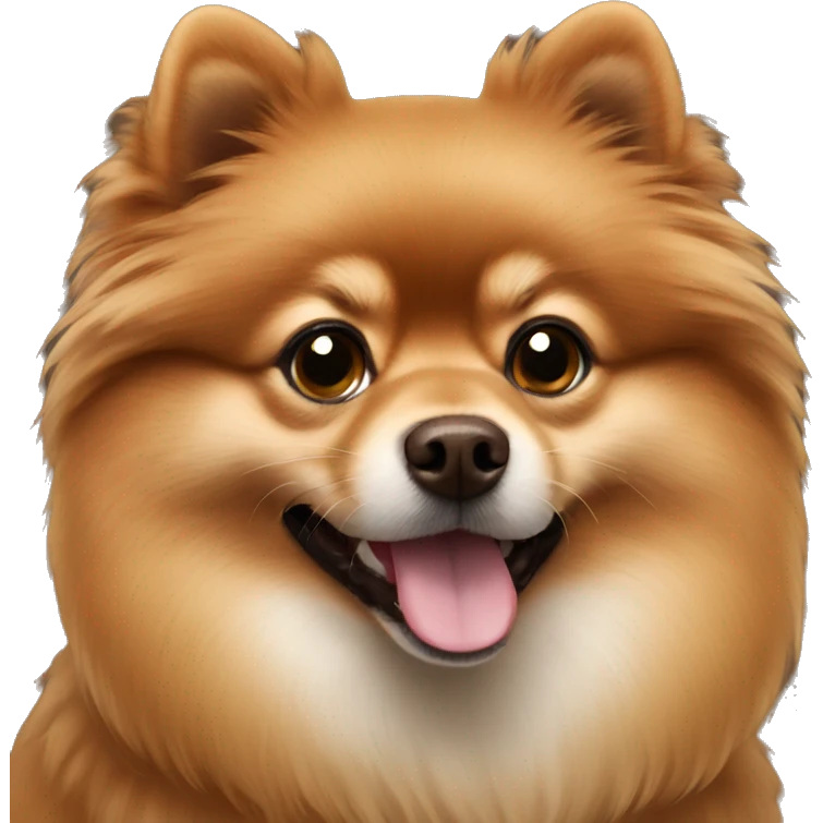 brown pomeranian emoji