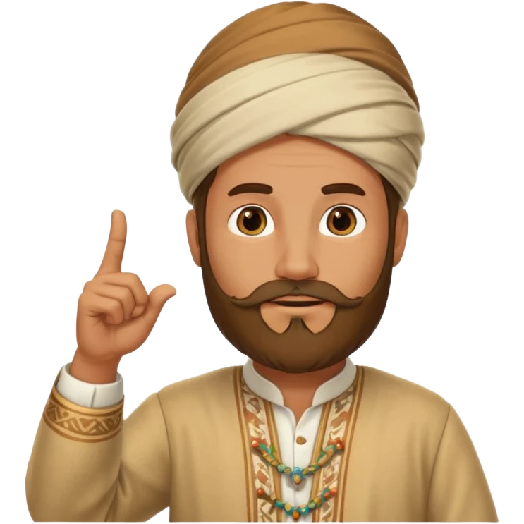 Taliban pointing up to god emoji