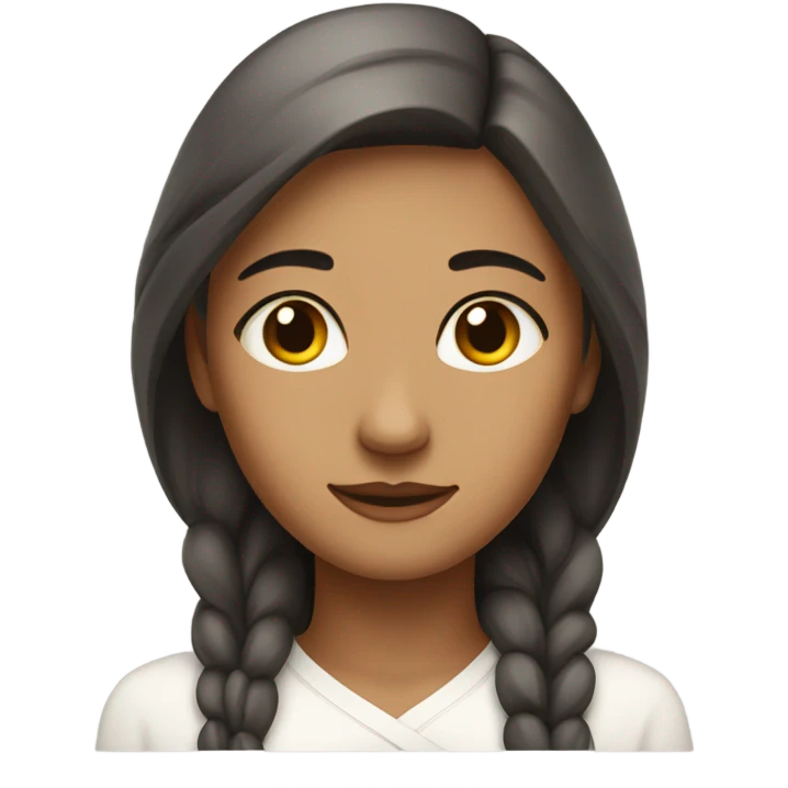 woman, facial expression, relax emoji
