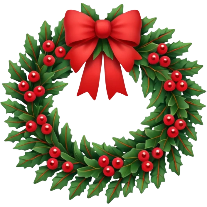 christmas wreath emoji