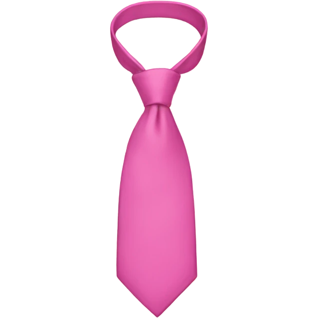 pink tie  emoji
