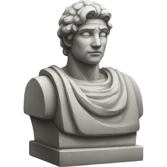 Stone statue emoji