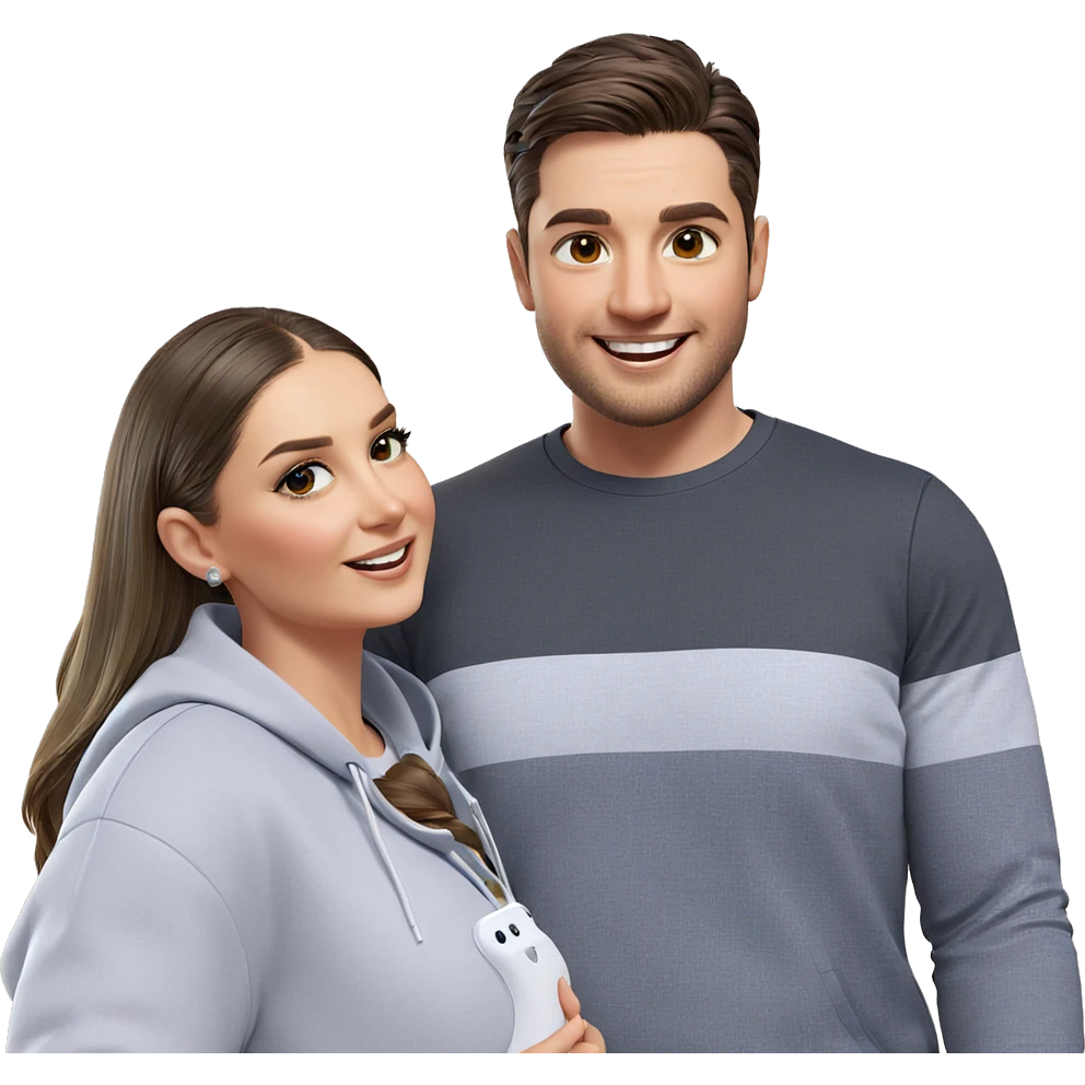 smiling couple under bright light emoji