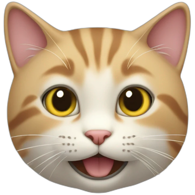cat in smiling with environment game model emoji