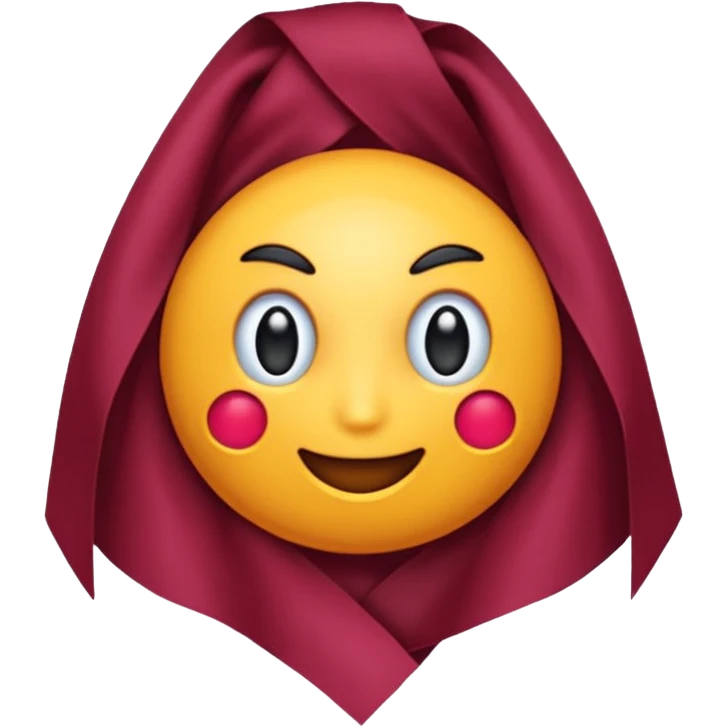 lazo de color burdeos emoji