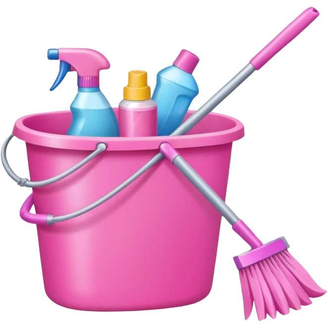 Pink Cleaning emoji