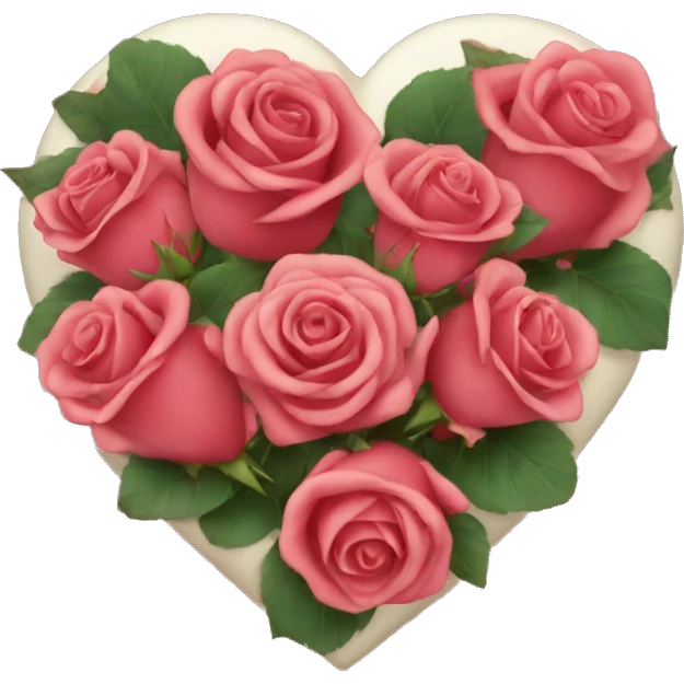 heart and roses emoji