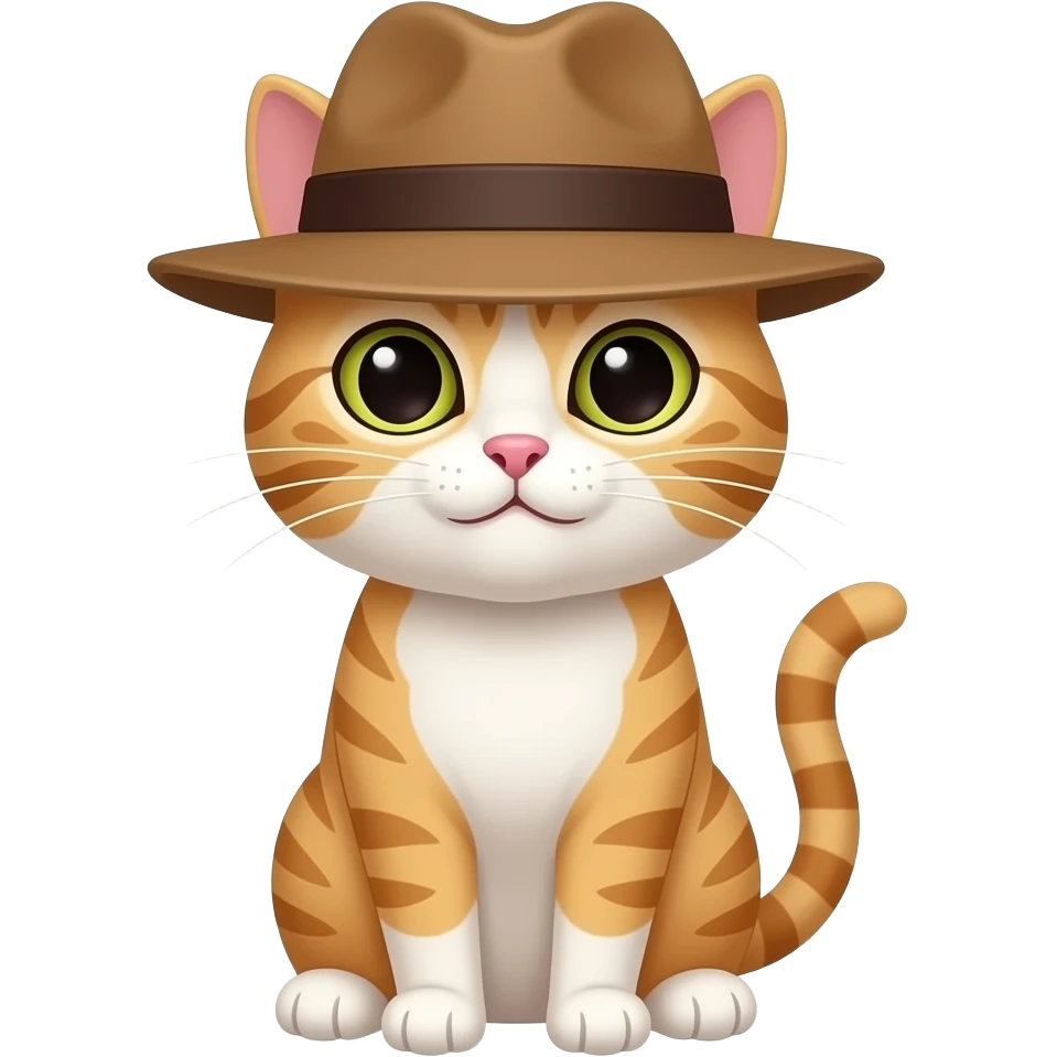 Gato con sombrero emoji