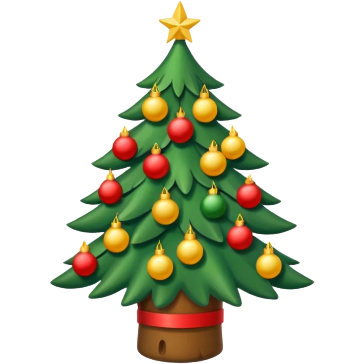 Weihnachtsbaum mit brennenden Kerzen emoji