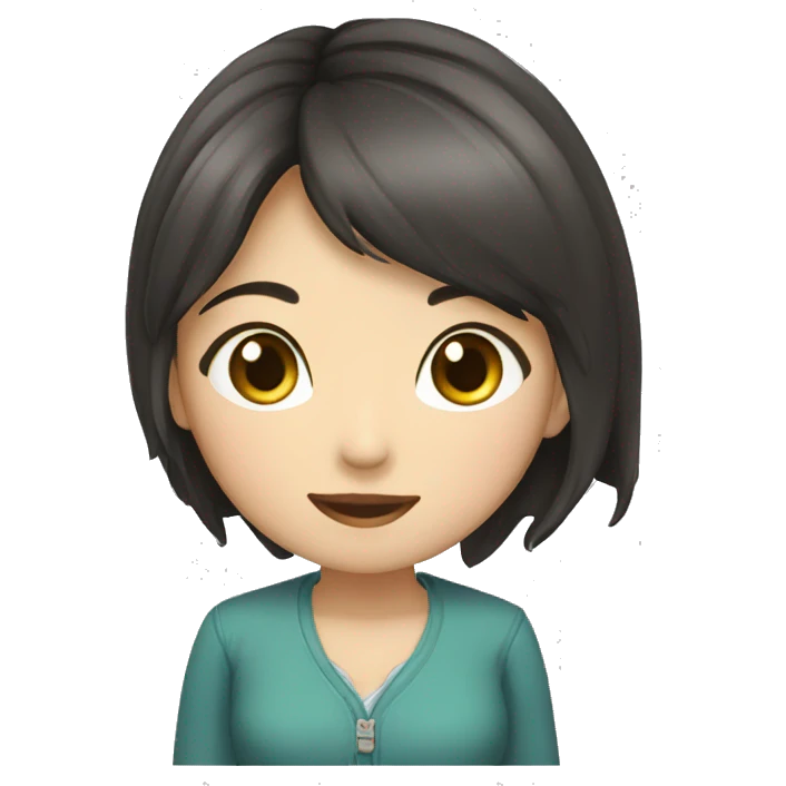 女孩抱着猫咪 emoji