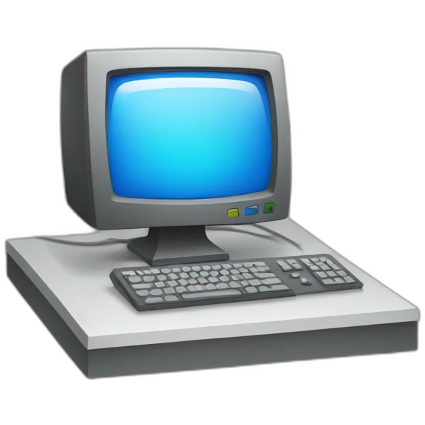 The computer on which the image is depicted Illustrator emoji