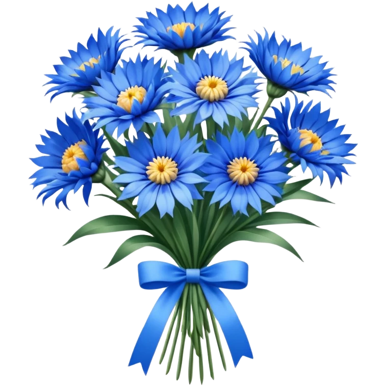 cornflower bouquet emoji