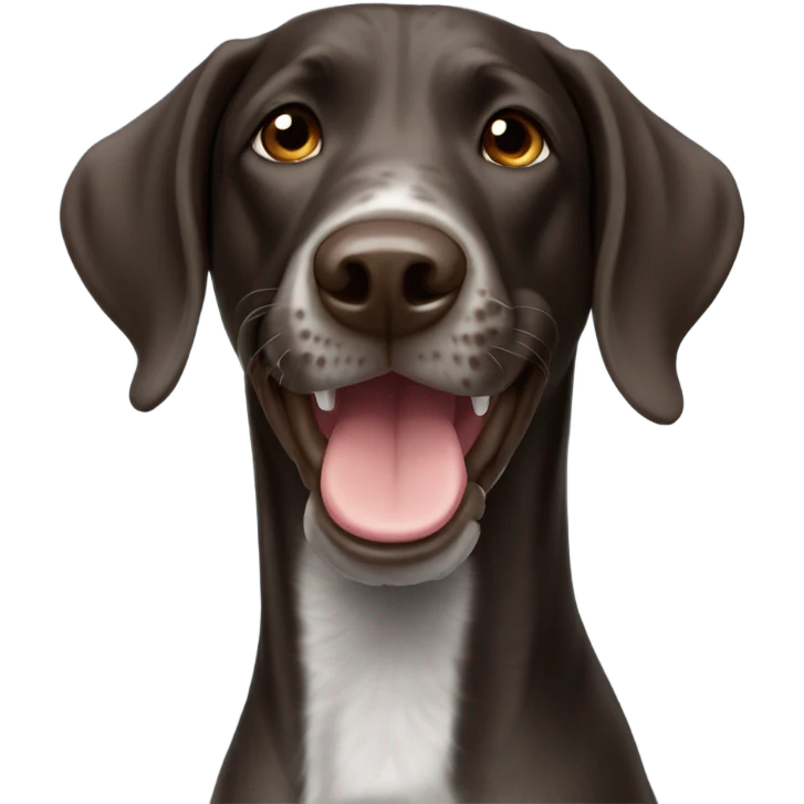 german pointer smiling emoji
