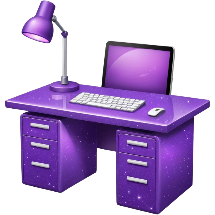 Purple Glitter office emoji