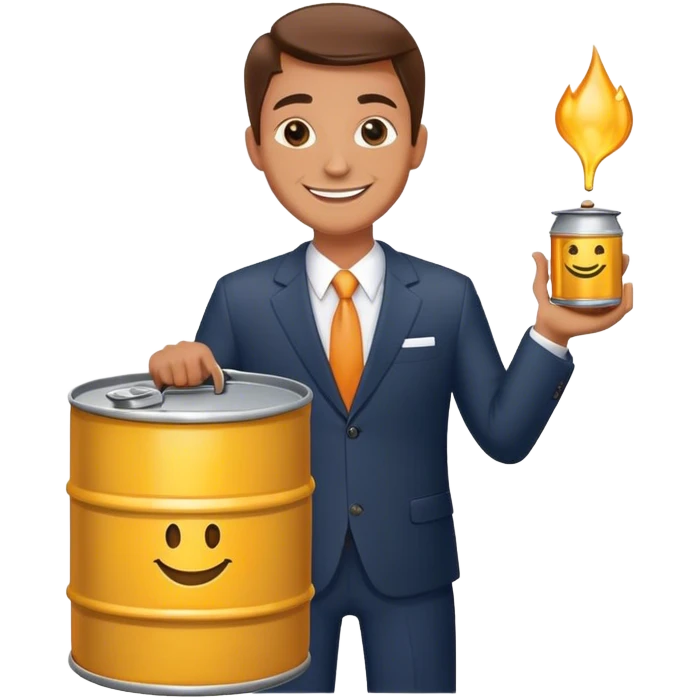 an American asking for an oil emoji