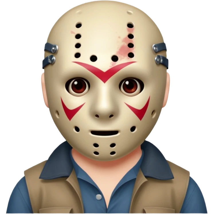 Jason Voorhees, looking cute, looks like he is in love emoji