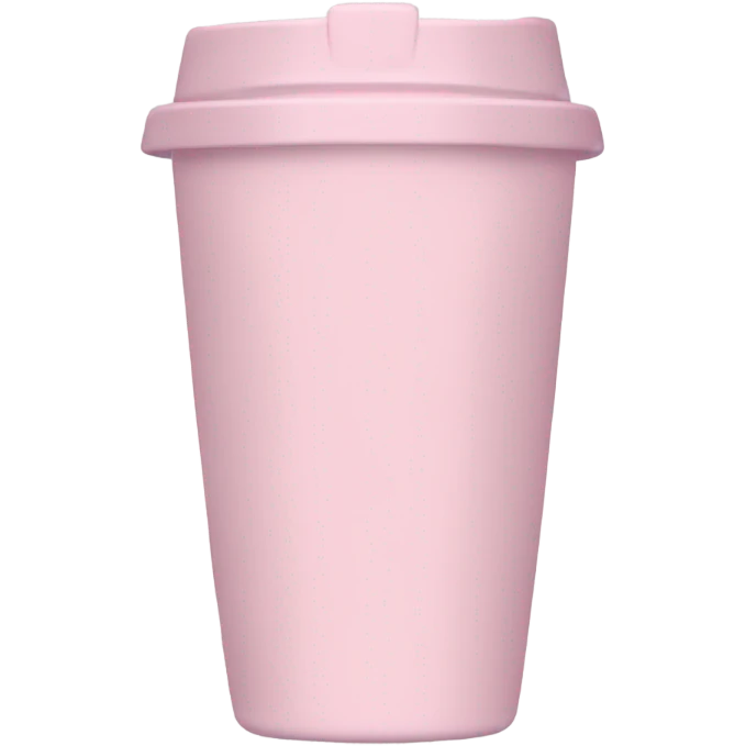 Light pink tumbler without face with name “יוליה״ in hebrew emoji