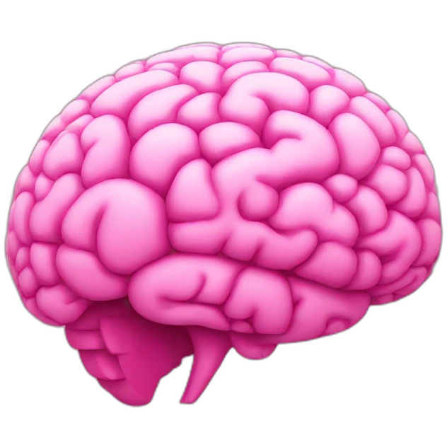 pink brain emoji