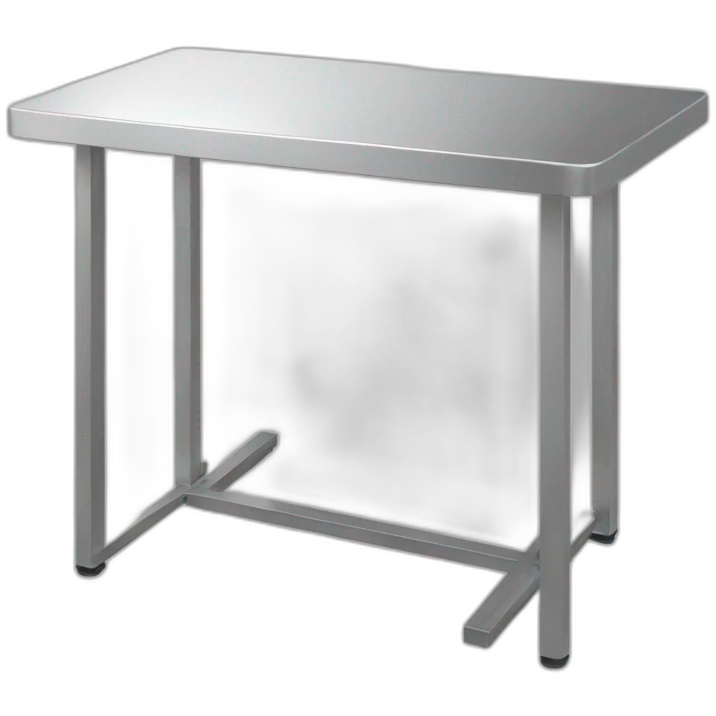 platform table metallic rectangular emoji