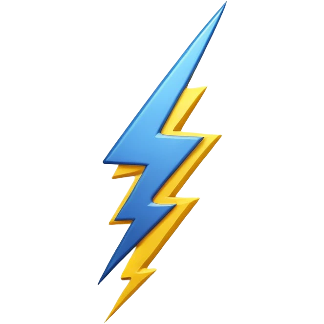 Lightning bolt exclamation mark emoji