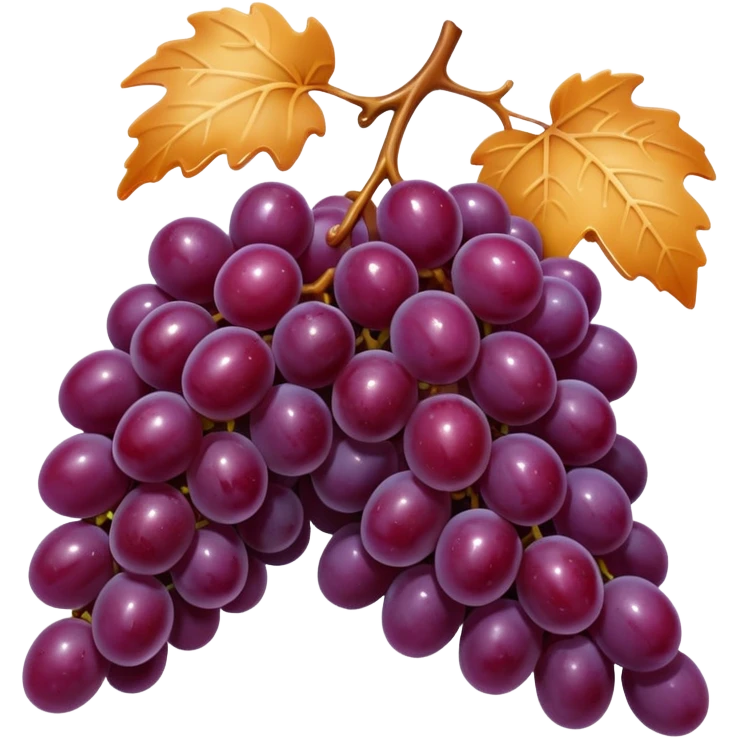 Grapes with caramel emoji
