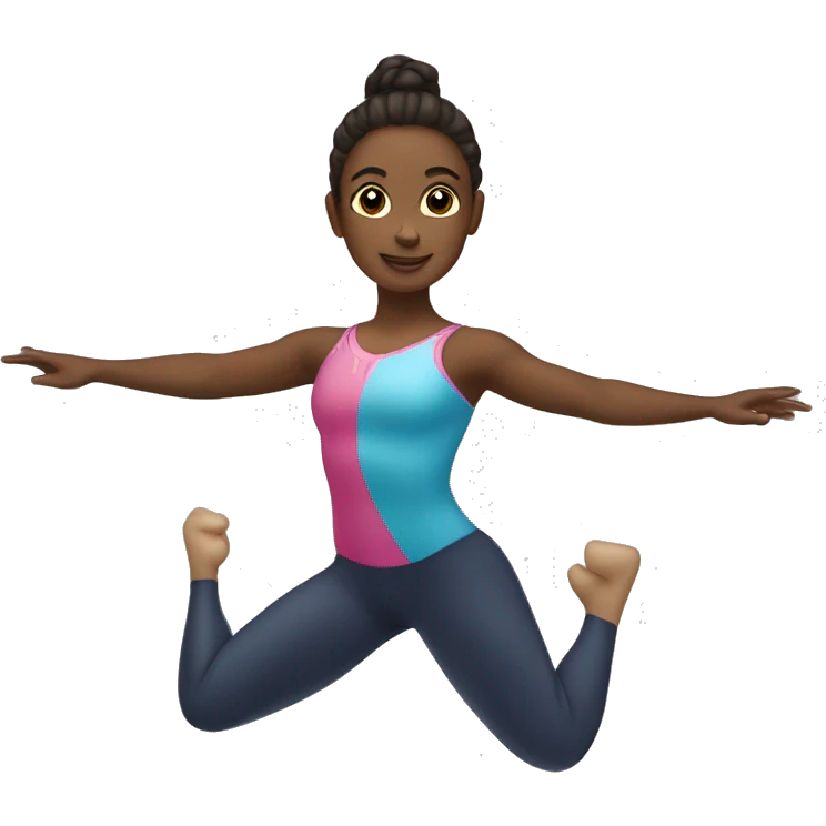 fille qui fait de la gymnastique emoji