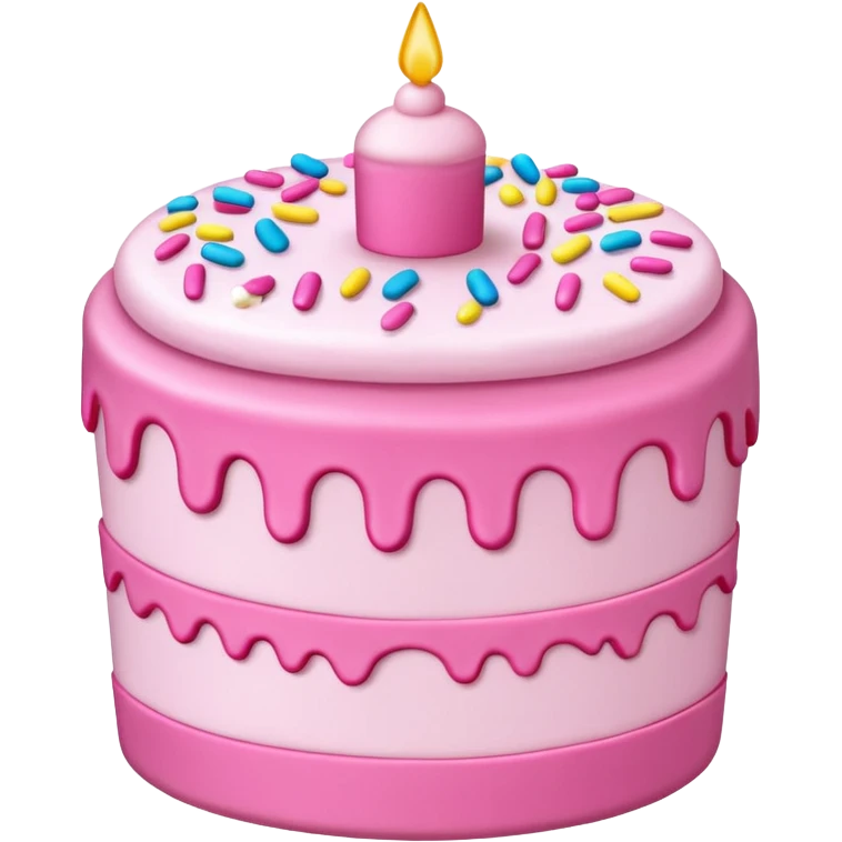 pink cake emoji