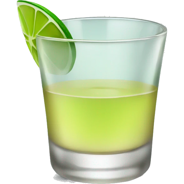 Tequila shot with lime emoji  emoji