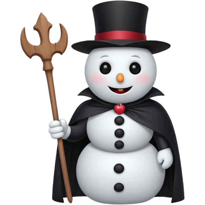 cute vampire snowman emoji