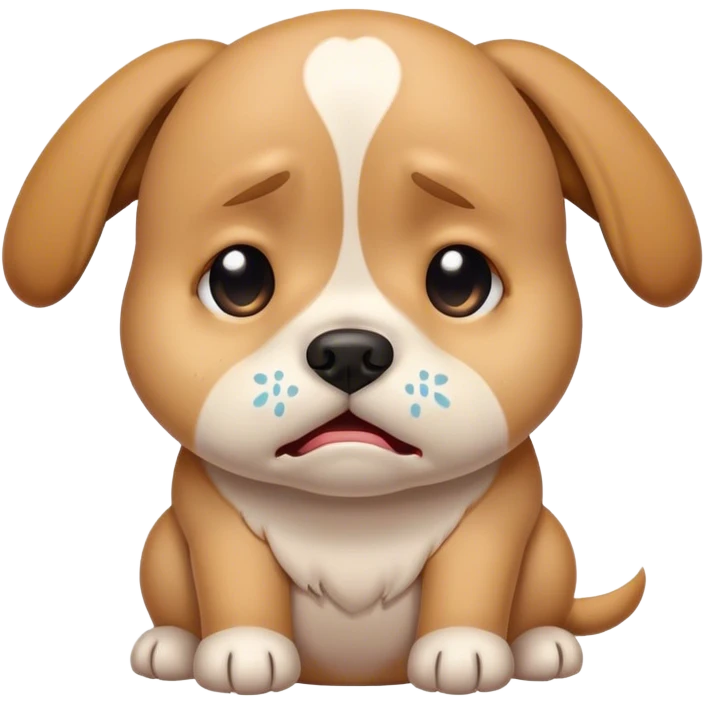 dog crying emoji