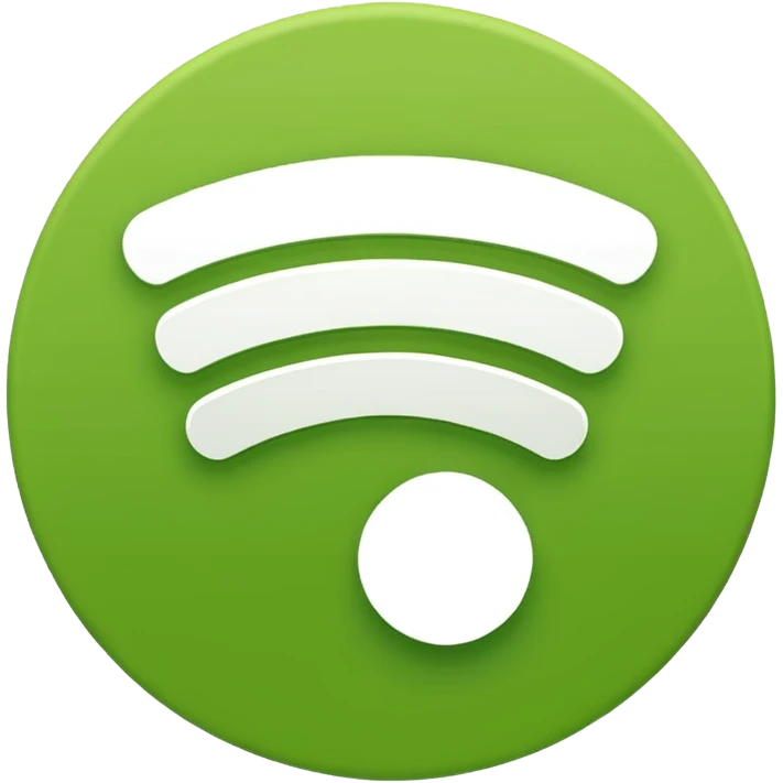 Detailed Spotify logo, outline  emoji