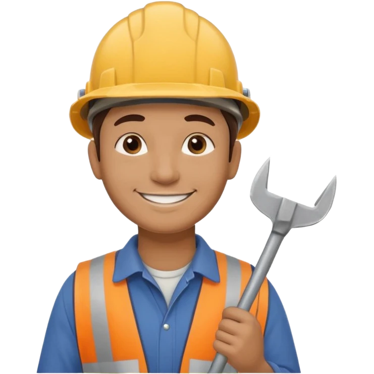 a construction worker holding a farmer's spade towards his shoulder emoji