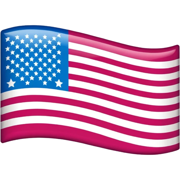 Pop art American flag emoji