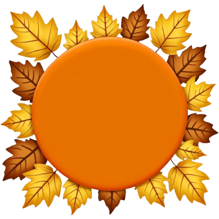 Autumn banner for November emoji