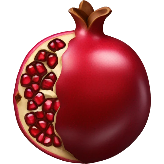 Pomegranate in chocolate emoji
