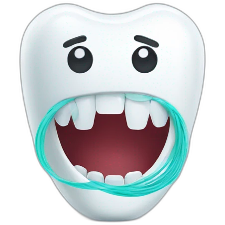 Dental floss emoji