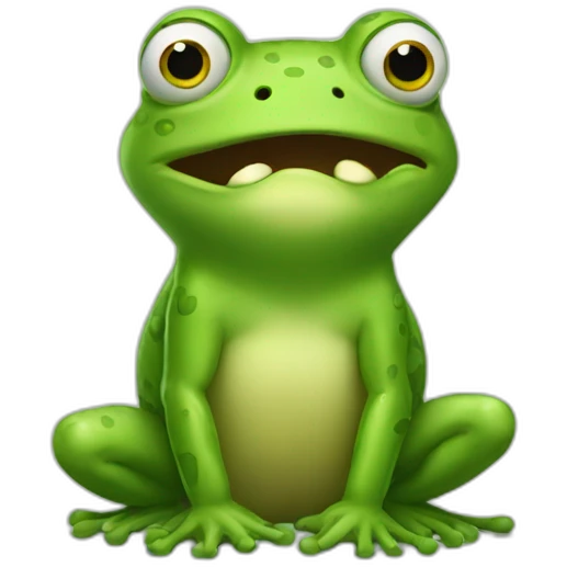 Angry frog emoji