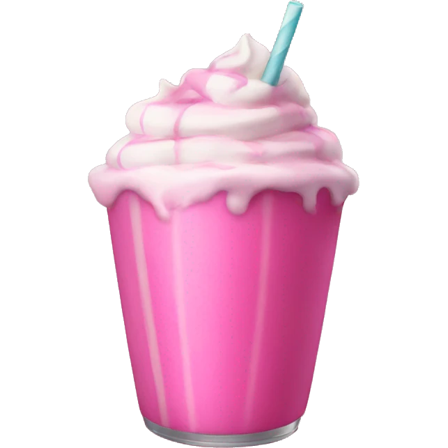 Hot Pink milkshake  emoji