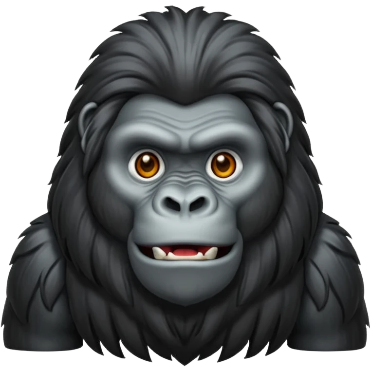 very long haired gorilla emoji