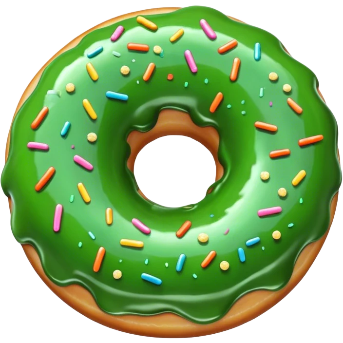 a green slimy donut emoji