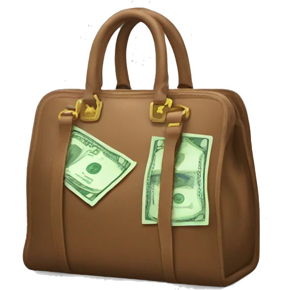 Money luxury bag emoji