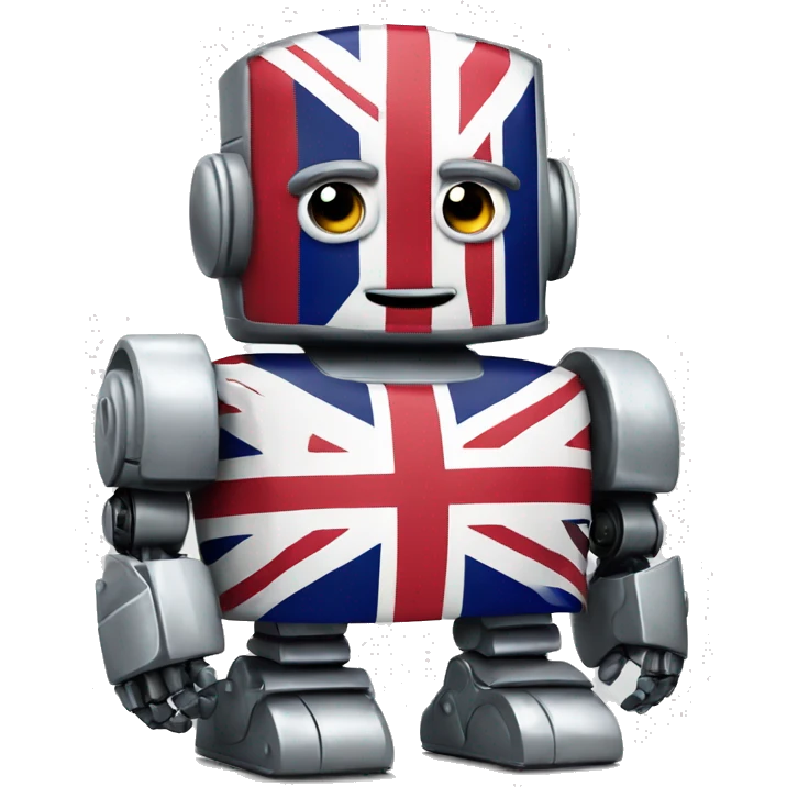 robot United Kingdom flag  emoji