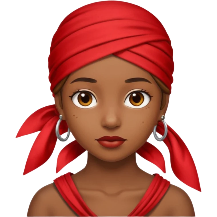 Rihanah with red bandana emoji