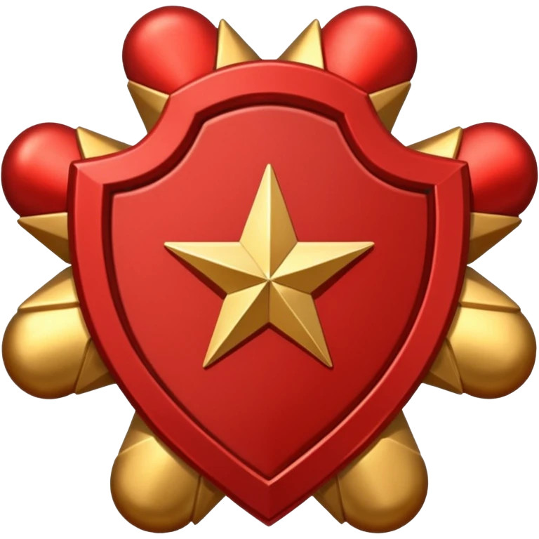 red 5 stars coat of arms emoji