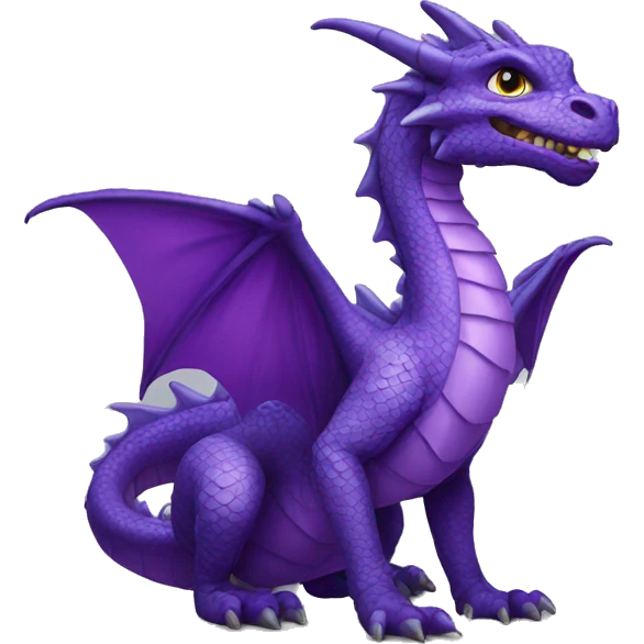 violet dragon emoji