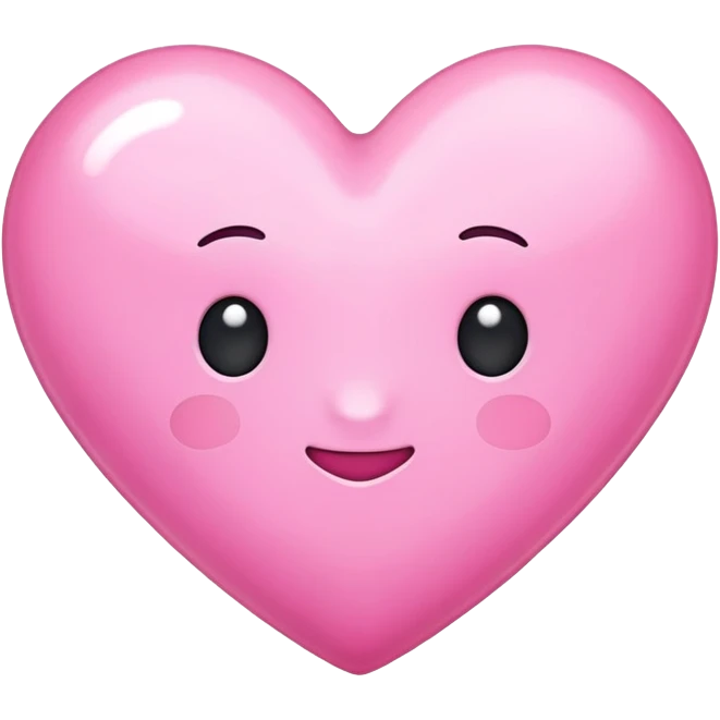 Pink heart that says “I miss you” emoji